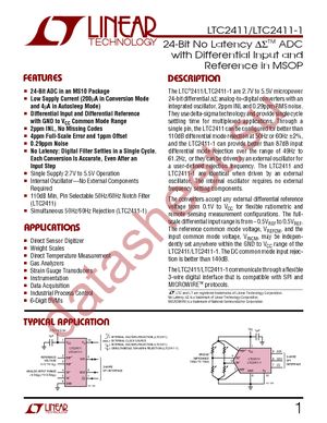 LTC2411-1CMS datasheet  